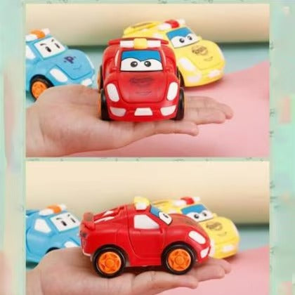 1 Pc – Pull Back Robot Car Toy – Push & Go Convert Robot Cars Toys For Kids Boys Girls Baby Babies Friction Powered Vehicle – Random Color