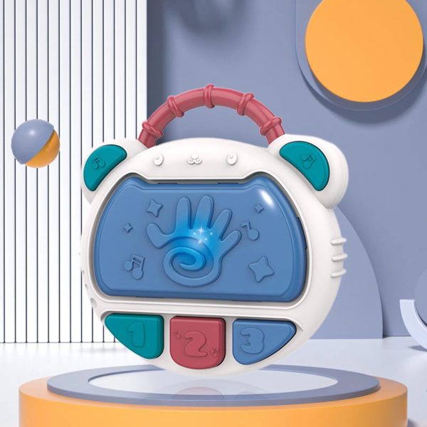 Flash Drum Toy For Kids – Early Education Drums Piano Musical Instrument Baby Toys Baby Hand Drum Toy Baby Flash Drum With Lights And Music Babies Drum Clap Music Hand Drum Children Preschool Early Development Toy
