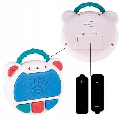 Flash Drum Toy For Kids – Early Education Drums Piano Musical Instrument Baby Toys Baby Hand Drum Toy Baby Flash Drum With Lights And Music Babies Drum Clap Music Hand Drum Children Preschool Early Development Toy