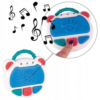 Flash Drum Toy For Kids – Early Education Drums Piano Musical Instrument Baby Toys Baby Hand Drum Toy Baby Flash Drum With Lights And Music Babies Drum Clap Music Hand Drum Children Preschool Early Development Toy