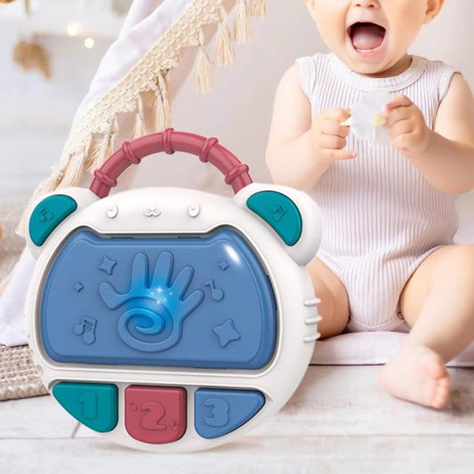 Flash Drum Toy For Kids – Early Education Drums Piano Musical Instrument Baby Toys Baby Hand Drum Toy Baby Flash Drum With Lights And Music Babies Drum Clap Music Hand Drum Children Preschool Early Development Toy